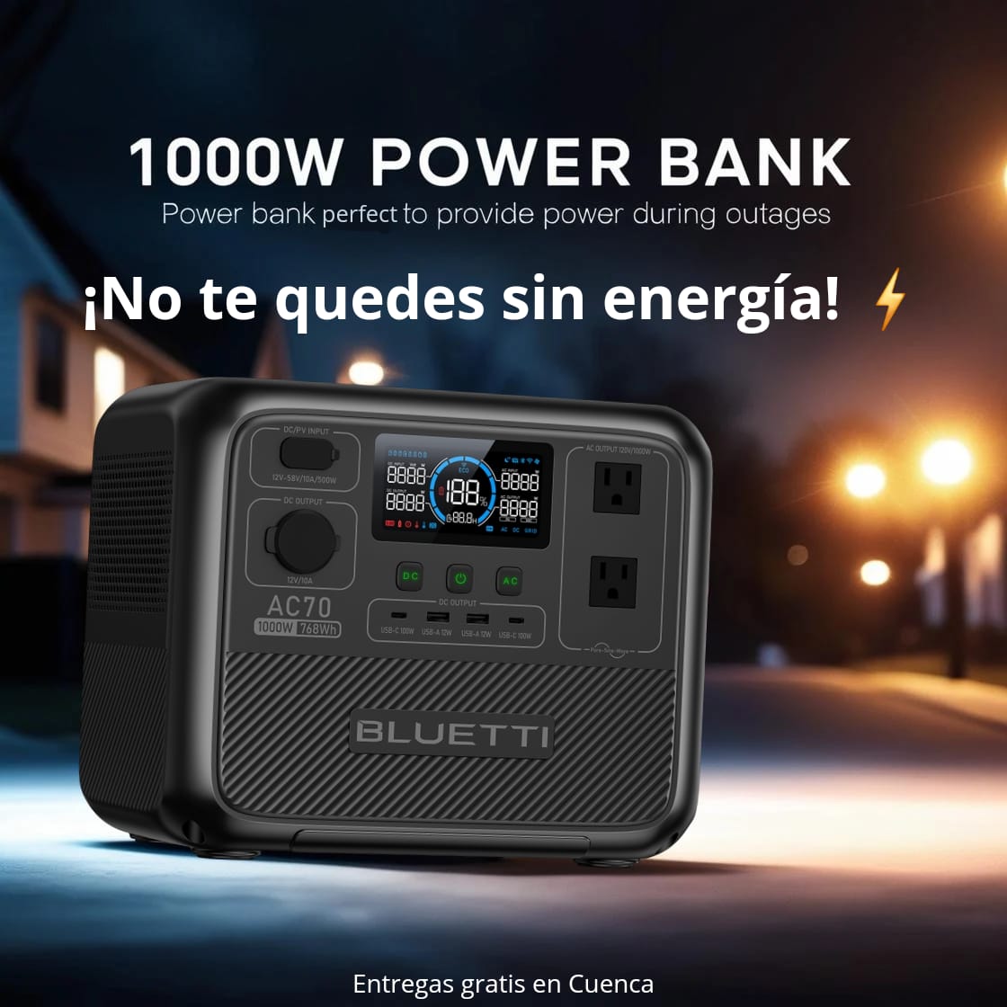 Estación de Carga 1000W - BLUETTI